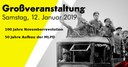 Berlin: Einladungs- und Programmflyer für den 12. Januar Berlin: Einladungs- und Programmflyer für den 12. Januar